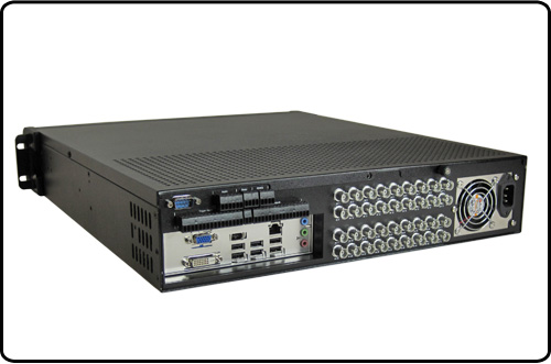 exacqVision 2U Hybrid Server - rear view