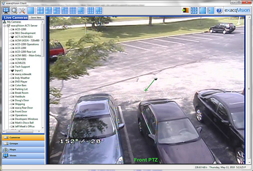 exacqVision proportional PTZ via mouse