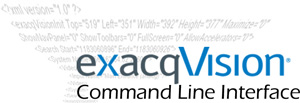 exacqVision Command Line Interface
