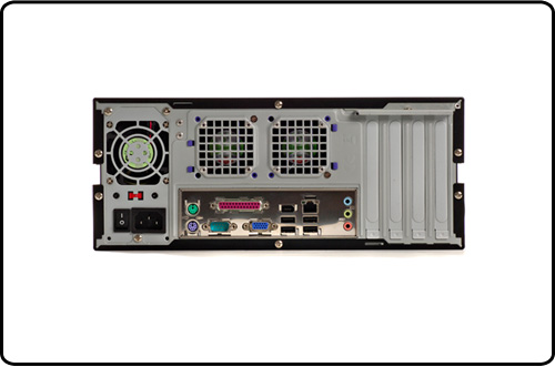 exacqVision Desktop IP Server - rear view