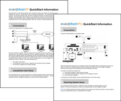 exacqVision Quick Start Guides