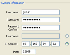 exacqVision IP address