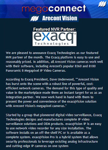 Arecont Vision and Exacq