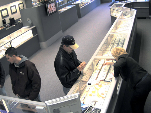 exacqVision jewelry store theft video
