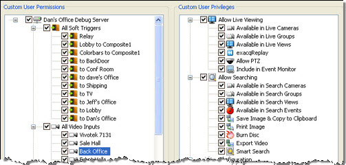 exacqVision User page cutout