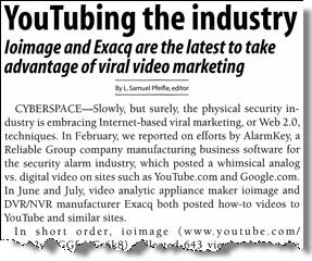 Exacq in Security Systems News 8-07