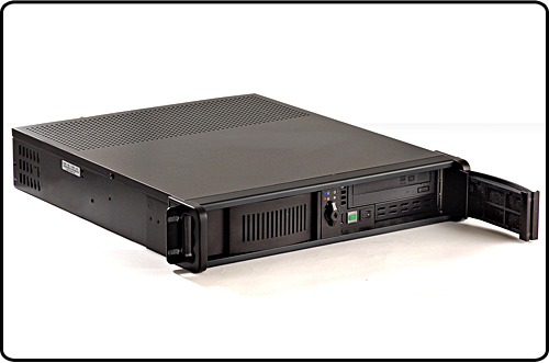 exacqVision 2U Hybrid Server - front view