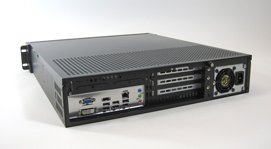 exacqVision 2U IP Server - rear view