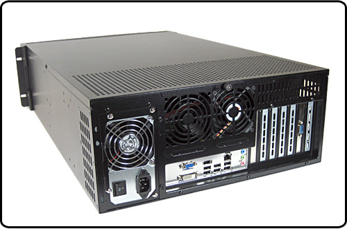 exacqVision 4U IP Server - rear view