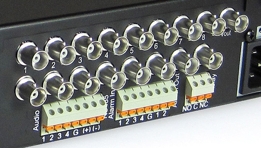 exacqVision EL-S rear close-up view