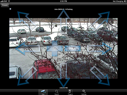 exacq Mobile on iPad