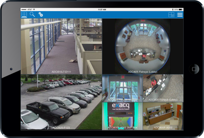 free Exacq mobile app to view all security cameras and video recorders